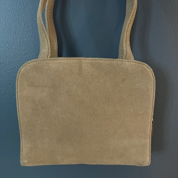 YSL Yves Saint Laurent Authentic Rare Suede Shoulder Bag Tan Unique - Picture 3 of 17